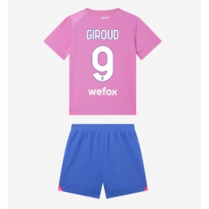AC Milan Olivier Giroud #9 Replica Third Stadium Kit for Kids 2023-24 Short Sleeve (+ pants)
